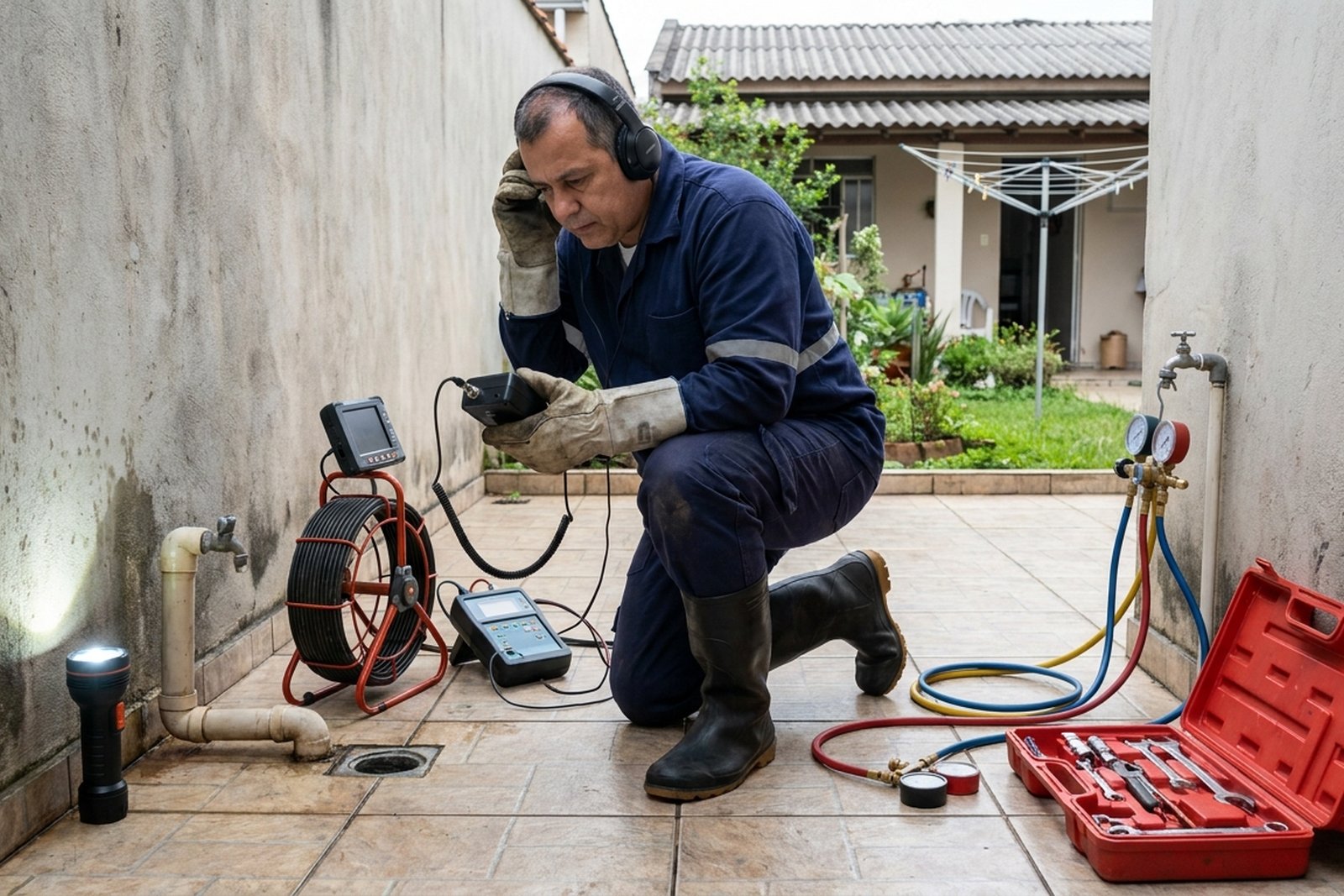 Detecção de Vazamento de Esgoto no Bela Vista, Serra‑ES